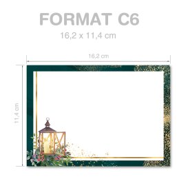 Briefumschläge Weihnachten, ADVENTSNACHT 25 Briefumschläge - DIN C6 (162x114 mm) | selbstklebend | Online bestellen! | Paper-Media