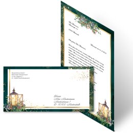 Briefpapier Set ADVENTSNACHT - 100-tlg. DL (ohne Fenster)