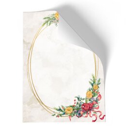 Briefpapier - Motiv WINTERMOMENTE | Weihnachten | Hochwertiges DIN A4 Briefpapier - 20 Blatt | 90 g/m² | einseitig bedruckt | Online bestellen!
