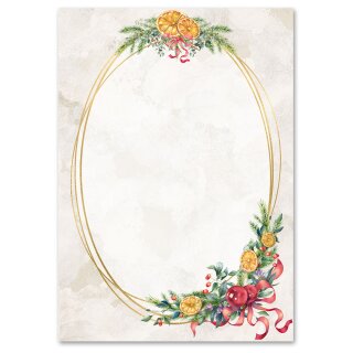 Briefpapier WINTERMOMENTE - DIN A5 Format 50 Blatt Weihnachten, Christfest, Paper-Media