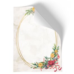 Briefpapier - Motiv WINTERMOMENTE | Weihnachten | Hochwertiges DIN A5 Briefpapier - 50 Blatt | 90 g/m² | einseitig bedruckt | Online bestellen!