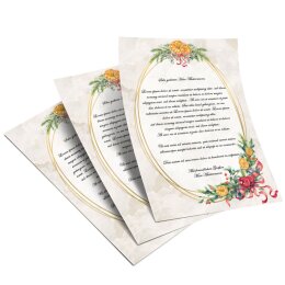 Briefpapier WINTERMOMENTE - DIN A5 Format 50 Blatt