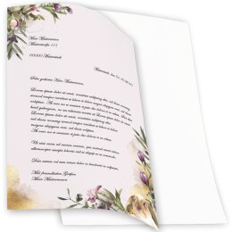 Briefpapier BLUMENNEST - DIN A4 Format 50 Blatt