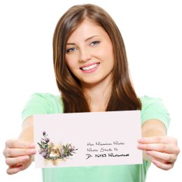 Briefpapier Set BLUMENNEST - 100-tlg. DL (ohne Fenster)