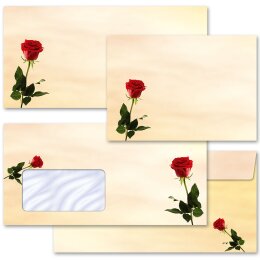 Briefumschläge BACCARA ROSEN - 25 Stück DIN LANG (ohne Fenster)