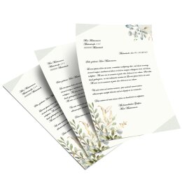 Briefpapier GRÜNE ZWEIGE - DIN A5 Format 250 Blatt