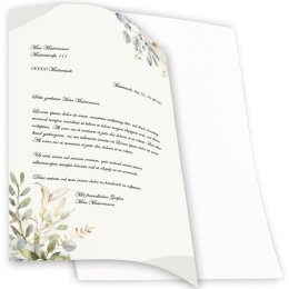 Motiv-Briefpapier-Sets Briefpapier mit Umschlag GRÜNE ZWEIGE