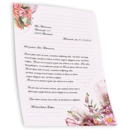 Briefpapier BLÜTENZEIT - DIN A5 Format 100 Blatt