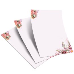 Briefpapier BLÜTENZEIT - DIN A6 Format 100 Blatt