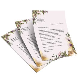 Briefpapier BLUMENNEST - DIN A5 Format 250 Blatt
