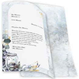 Briefpapier - Motiv WINDLICHT | Weihnachten | Hochwertiges DIN A4 Briefpapier - 20 Blatt | 90 g/m² | beidseitig bedruckt | Online bestellen!