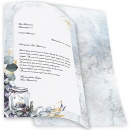 Briefpapier - Motiv WINDLICHT | Weihnachten | Hochwertiges DIN A4 Briefpapier - 250 Blatt | 90 g/m² | beidseitig bedruckt | Online bestellen!
