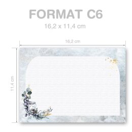 Briefumschläge Weihnachten, WINDLICHT 10 Briefumschläge - DIN C6 (162x114 mm) | selbstklebend | Online bestellen! | Paper-Media