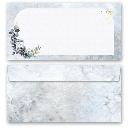 WINDLICHT Briefpapier Sets Briefpapier mit Umschlag ROUNDED Briefpapier Set, 40 tlg., DIN A4 & DIN LANG im Set., SOR-7002-40