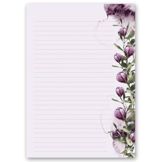Briefpapier KROKUSSE - DIN A4 Format 50 Blatt Blumen & Blüten, Frühling, Paper-Media