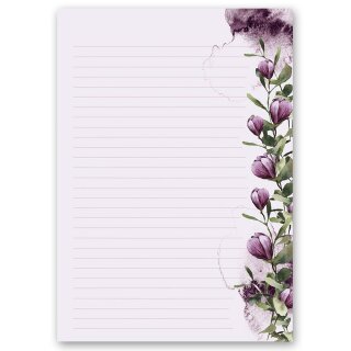 Briefpapier KROKUSSE - DIN A4 Format 100 Blatt Blumen & Blüten, Frühling, Paper-Media