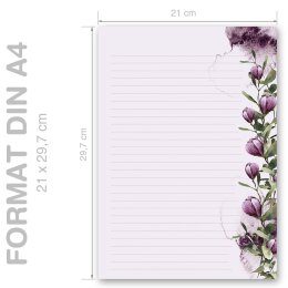 Briefpapier KROKUSSE - DIN A4 Format 100 Blatt