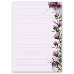 Briefpapier KROKUSSE - DIN A5 Format 50 Blatt Blumen & Blüten, Frühling, Paper-Media