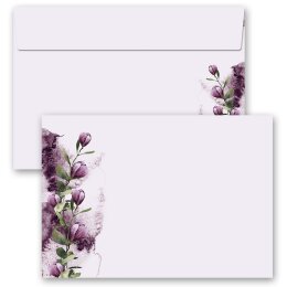 Briefumschläge KROKUSSE - 10 Stück C6 (ohne Fenster) Blumen & Blüten, Frühling, Paper-Media