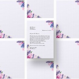 Briefpapier HYAZINTHEN - DIN A4 Format 100 Blatt