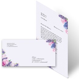 Briefpapier Set HYAZINTHEN - 100-tlg. DL (ohne Fenster)