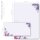 Briefpapier Set HYAZINTHEN - 100-tlg. DL (ohne Fenster)