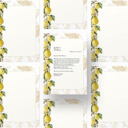 Motivpapier ZITRONEN - DIN A4 Format 50 Blatt