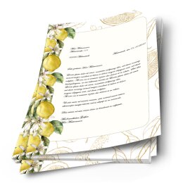 Motivpapier ZITRONEN - DIN A4 Format 100 Blatt