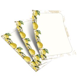 Motivpapier ZITRONEN - DIN A5 Format 50 Blatt