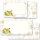 Briefumschläge ZITRONEN - 50 Stück DIN LANG (ohne Fenster)