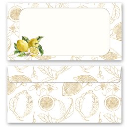 ZITRONEN Briefpapier Sets Obst-Früchte CLASSIC Briefpapier Set, 20 tlg., DIN A4 & DIN LANG im Set., SOC-8372-20
