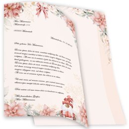 Briefpapier - Motiv WEIHNACHTSMÄRCHEN | Weihnachten | Hochwertiges DIN A5 Briefpapier - 100 Blatt | 90 g/m² | beidseitig bedruckt | Online bestellen!