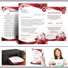Briefumschläge BRIEF AN DEN WEIHNACHTSMANN - 50 Stück C6 (ohne Fenster)