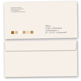 VIERECKE Briefumschläge Farbig CLASSIC 10 Briefumschläge (ohne Fenster) Paper-Media DLOF-49A-10