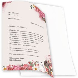 BLUMENHASEN Briefpapier Frühlingsmotiv CLASSIC 50 Blatt Briefpapier Paper-Media A4C-8373-50