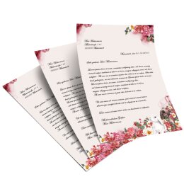 Briefpapier BLUMENHASEN - DIN A5 Format 50 Blatt