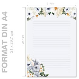 Motivpapier HASENWIESE - DIN A4 Format 20 Blatt