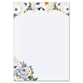 Briefpapier HASENWIESE - DIN A4 Format 250 Blatt Blumen & Blüten, Tierwelt, Tiere, Paper-Media