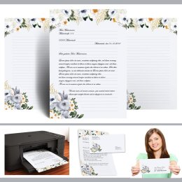 Motivpapier Set HASENWIESE - 20-tlg. DL (ohne Fenster)