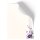 Briefpapier - Motiv LILA BLUMEN | Blumen & Blüten | Hochwertiges DIN A4 Briefpapier - 20 Blatt | 90 g/m² | einseitig bedruckt | Online bestellen!