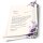 Motivpapier LILA BLUMEN - DIN A4 Format 50 Blatt
