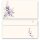 Briefumschläge LILA BLUMEN - 50 Stück DIN LANG (ohne Fenster) Blumen & Blüten, Blumenmotiv, Paper-Media