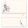 Briefumschläge LILA BLUMEN - 100 Stück DIN LANG (ohne Fenster) Blumen & Blüten, Blumenmotiv, Paper-Media