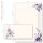 Motivpapier Set LILA BLUMEN - 40-tlg. DL (ohne Fenster)