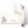 Motivpapier Set LILA BLUMEN - 40-tlg. DL (ohne Fenster)