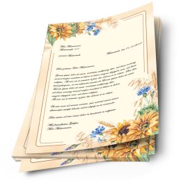 Motivpapier SPÄTSOMMER - DIN A4 Format 20 Blatt
