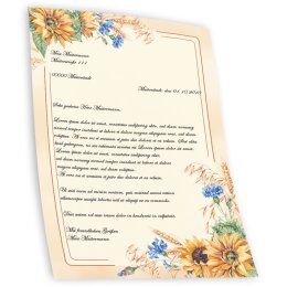 Motivpapier SPÄTSOMMER - DIN A4 Format 20 Blatt