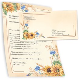 Briefumschläge SPÄTSOMMER - 50 Stück DIN LANG (ohne Fenster)