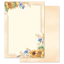 Briefpapier-Sets Blumen & Blüten, Jahreszeiten -...