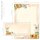 Briefpapier Set SPÄTSOMMER - 40-tlg. DL (ohne Fenster)